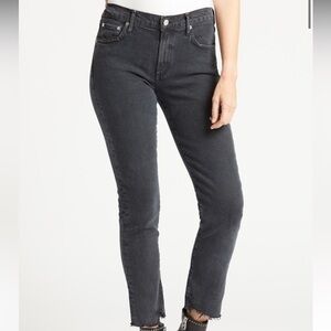 ▶️ AGOLDE ◀️ Toni Mid Rise Straight Black Jeans